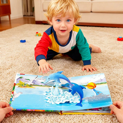 【Kupte 2, získejte 2 zdarma】4 kusy 🎁🎁 3D vyskakovací kniha se zvířaty