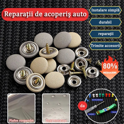 🔥【30% POPUSTA】Platno s krova automobila pada, popravite kopču za pričvršćivanje čavala, preinaku i obnovu unutrašnjosti automobila bez demontaže (kit alata za ugradnju + odvijač + ručnik uključen)