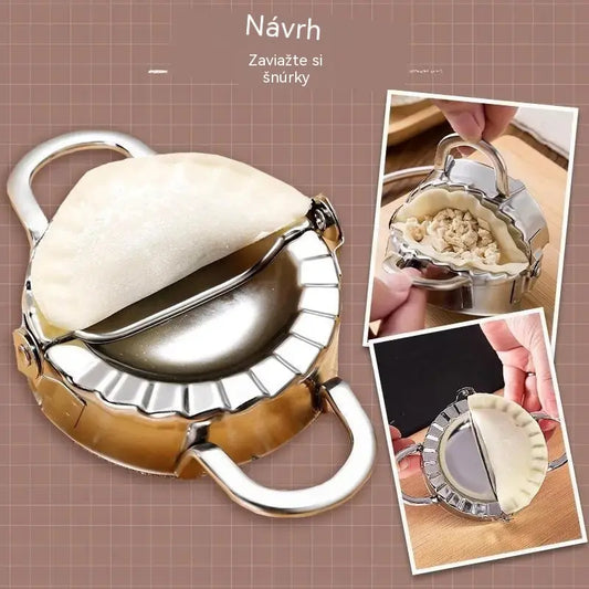 🥟Vykrajovač (8,5 cm) + forma na pirohy (8,5 cm)✨ Domáce pirohy s dokonalým vzhľadom hotové za pár minút!✨ Nerezová oceľ vhodná na styk s potravinami