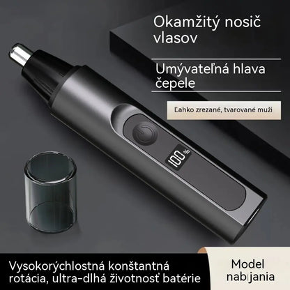 👃Zastrihávač chĺpkov z nosa na čistenie nosných dierok, nabíjateľný a prenosný