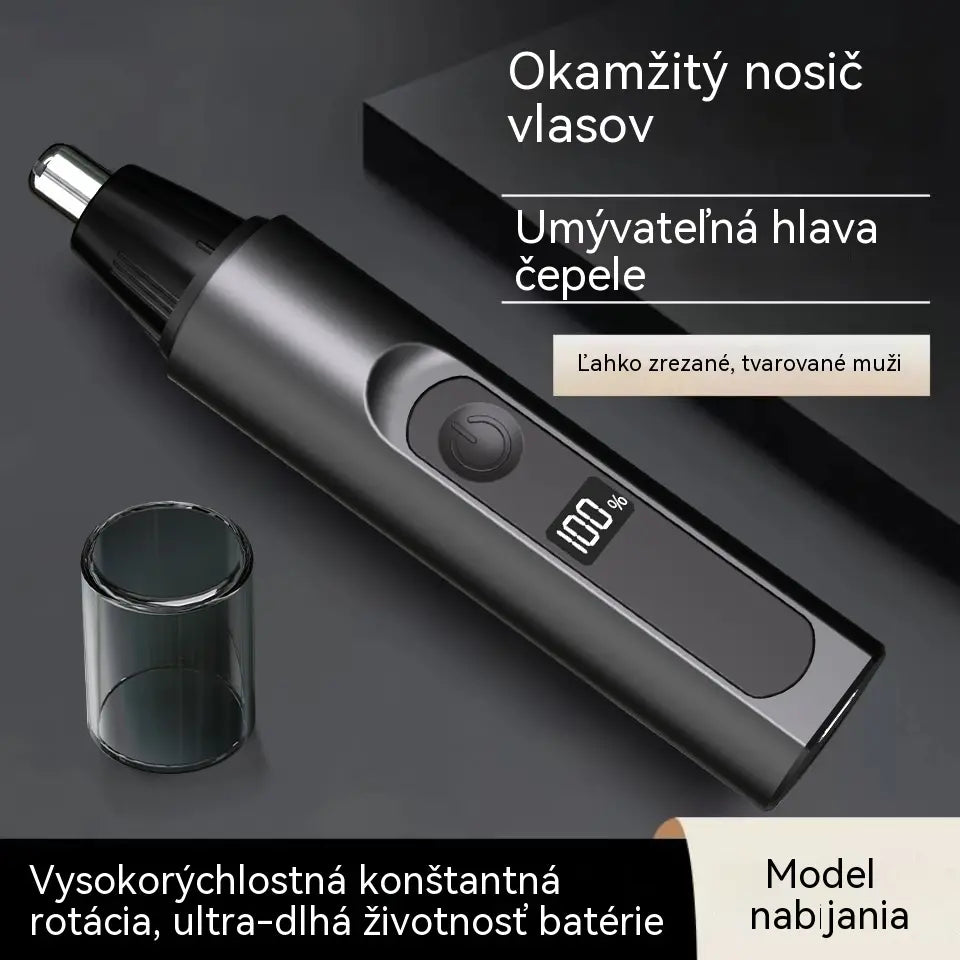 👃Zastrihávač chĺpkov z nosa na čistenie nosných dierok, nabíjateľný a prenosný