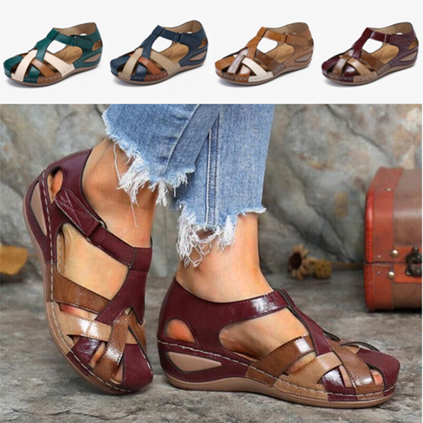 ✨🩰【Сезонна оферта】【35–43】Дамски удобни римски сандали от мека кожа – Намалена цена Ограничена оферта