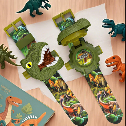 🦖🔥2 τεμάχια 21 ευρώ🔥Αγοράστε 1 και πάρτε 1 δωρεάν🔥Ρολόι προβολής δεινοσαύρων για παιδιά, 24 δυναμικές προβολές +🕰️ Μάθετε να λέτε την ώρα