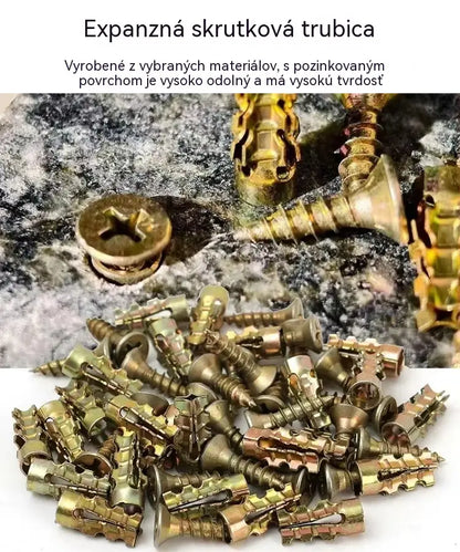 【🔥100 sad v prodeji】🧰⚒️ Oprava nábytku, krátké rozpínací šrouby, oprava a montáž pantů z kamene/dlaždic/skříňky