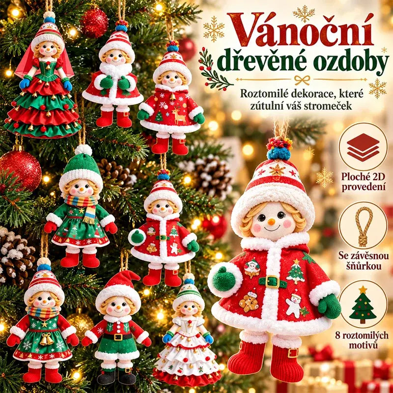 🎄【20 kusů】🎅Roztomilé vánoční ozdoby✨