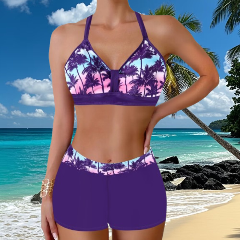 🏖️👙【S-5XL】🌴 Kupaći kostim s printom, savršen za odmor na plaži - brzo se suši, udoban je i prozračan ✨