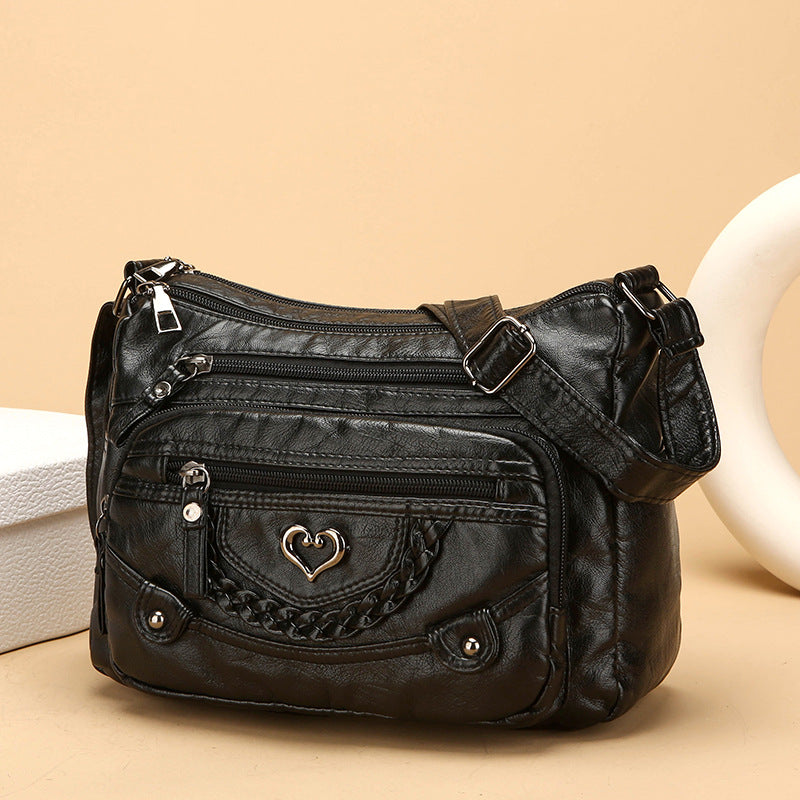 💐50% taniej! 🎁Damska torebka crossbody z miękkiej skóry ekologicznej – liczne kieszenie dla idealnej organizacji 👜🔑