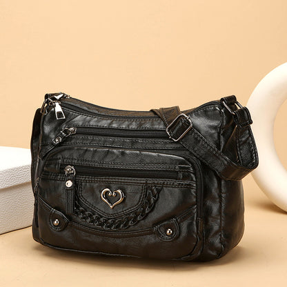 💐50% taniej! 🎁Damska torebka crossbody z miękkiej skóry ekologicznej – liczne kieszenie dla idealnej organizacji 👜🔑