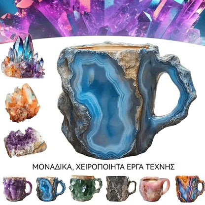 🥰【Αγοράστε 1, πάρτε 1 δώρο】[Υγεία + Κοντά στη φύση] Φλιτζάνι καφέ από ορυκτό κρύσταλλο