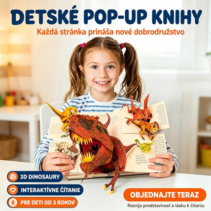 📕3DEnclopediaPrehistorickéDinosauryVyskakovacie knihy Encyklopédia dinosaurov