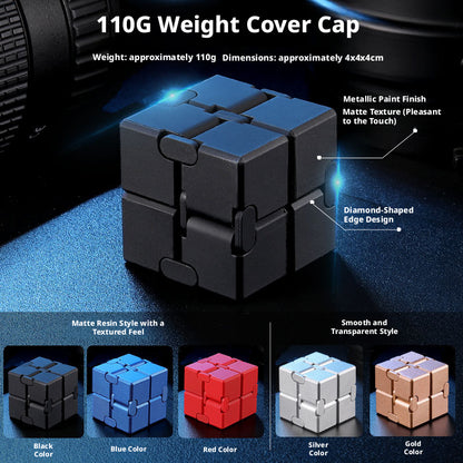 🎁Cubo de Rubik infinito, un versátil juguete antiestrés para adultos, fabricado en aleación de metal.