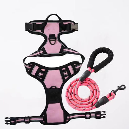 💥【Vesta + reflexná šnúrka】Vesta na vodítko pre domáce zvieratá s hmotnosťou 4 až 45 kg [s vodítkom]