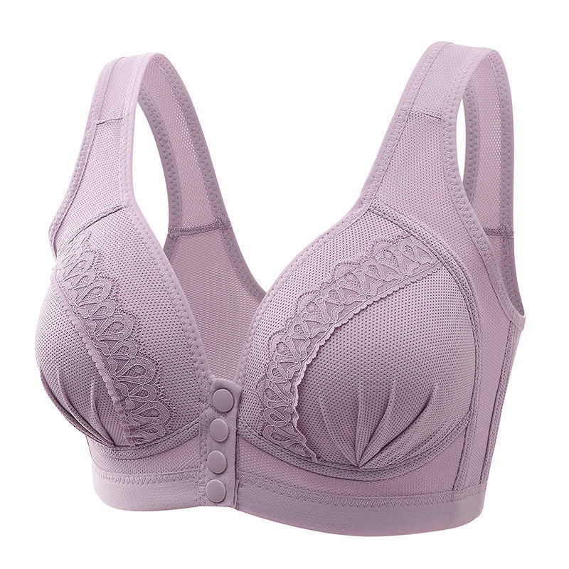 🌸 50% kedvezmény – korlátozott ideig! 💖[Vásárolj 1-et, kapsz 1-t ingyen] Pamut melltartó, elöl záródó kialakítással ✨ Könnyen viselhető, puha és tartást adó, kényelmes egész nap.