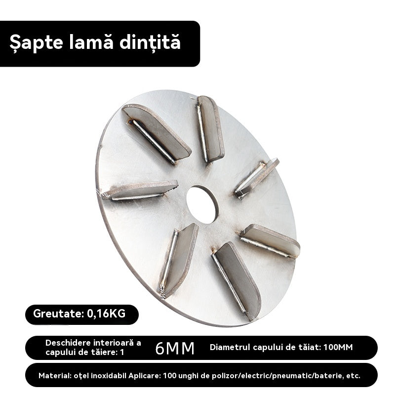 💿️🔧🔥Čepeľ z nehrdzavejúcej ocele na štetiny, vhodná pre elektrickú uhlovú brúsku