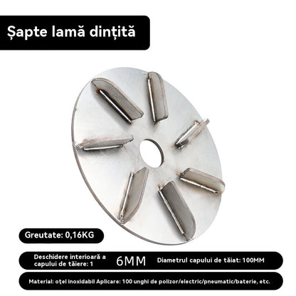 💿️🔧🔥Čepeľ z nehrdzavejúcej ocele na štetiny, vhodná pre elektrickú uhlovú brúsku