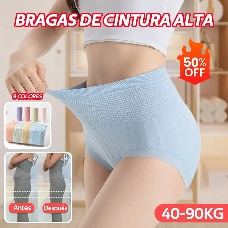 🌞【40-90KG】Posledný deň - 50% z ceny -  Antibakteriálne nohavičky s vysokým pásom na kontrolu bruška