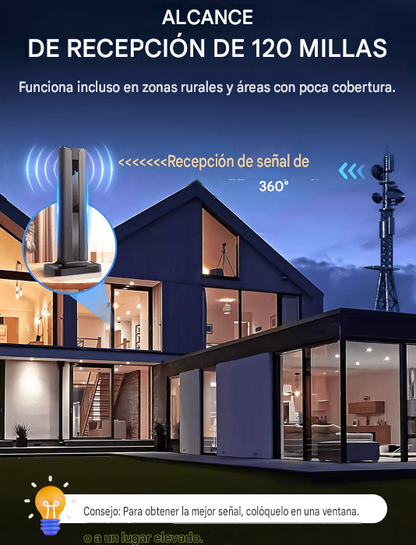 🔥🔥Receptor de TV digital HD para interiores🌐