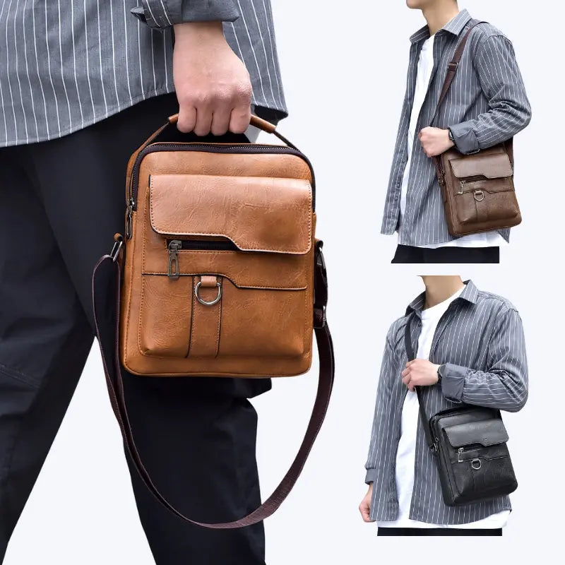 🔥【45% OFF】Modna ležerna torba od kravlje kože za muškarce