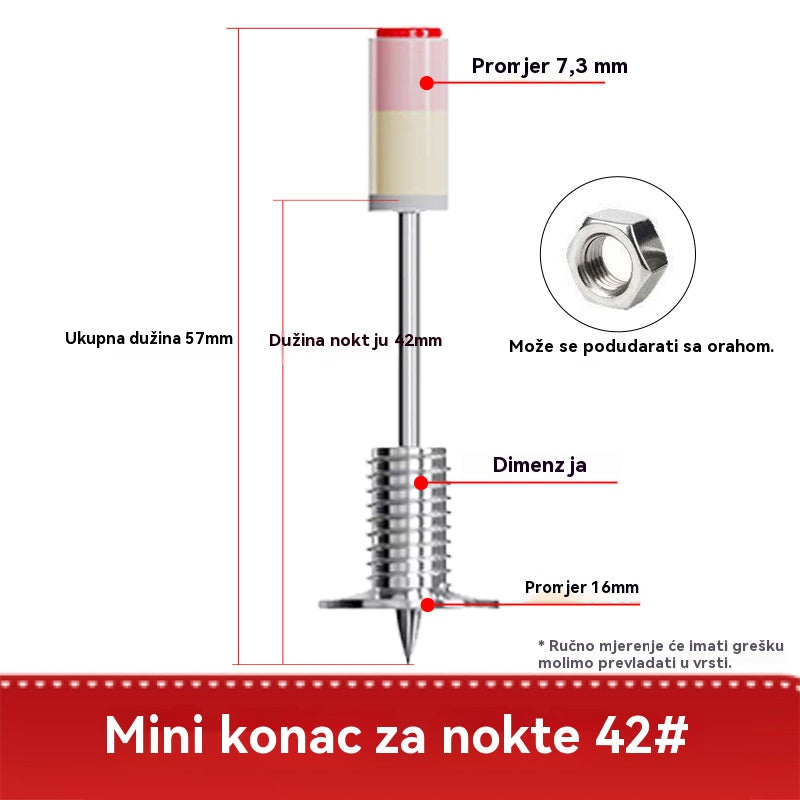 【100PCS】Νέο μίνι M8 σπειροειδές καλώδιο με παξιμάδι για αφαίρεση