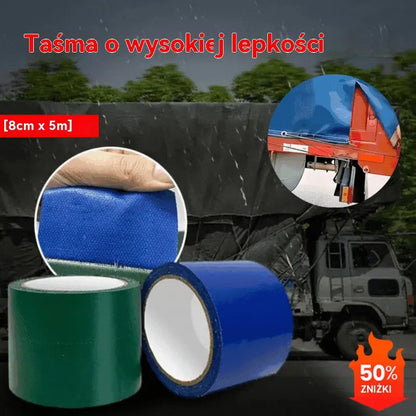 🔥Taśma plandekowa o wysokiej lepkości【8 cm x 5 m】💥Oferta ograniczona czasowo
