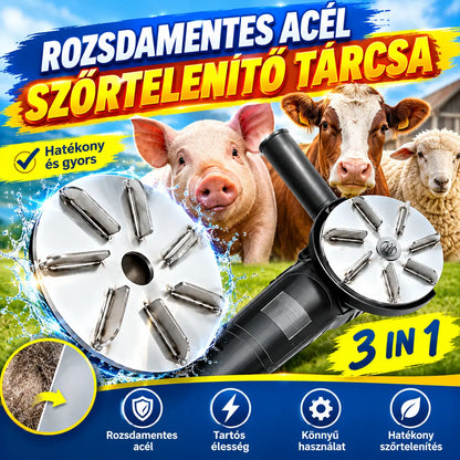 🐖🐂🐏Rozsdamentes acél szőrtelenítő késtárcsa sertésekhez, szarvasmarhákhoz és juhokhoz