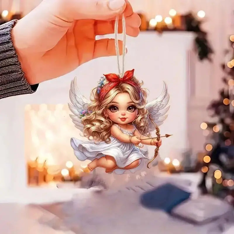 🎄🎁【Korlátozott ideig érvényes ajánlat - 50% kedvezmény】👼 Fa angyal karácsonyi dísz