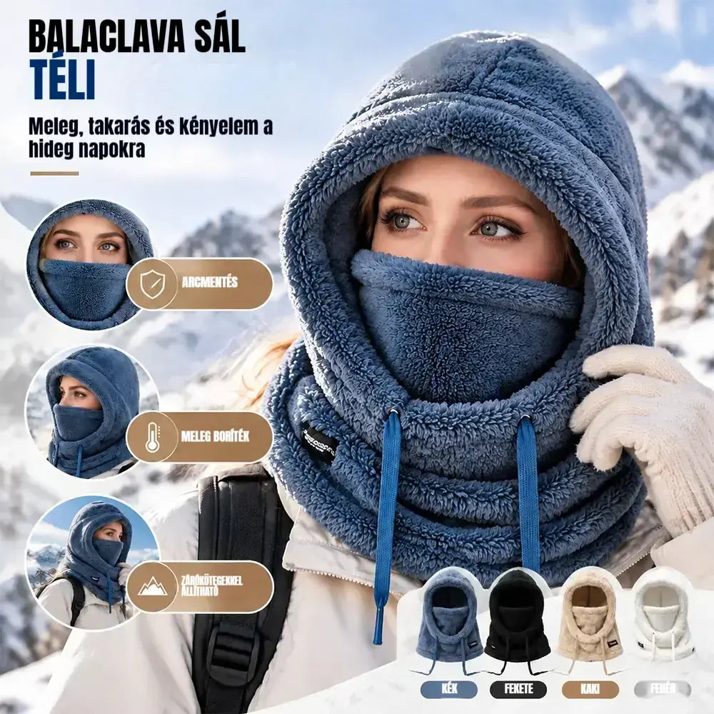 ❄️ Női, polár bélésű, meleg kapucni – téli védelem és melegség!