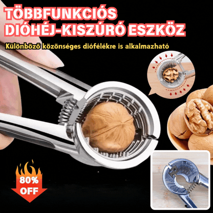🔥⏱️Időben korlátozott kedvezmény🌰Ez a multifunkcionális dióhéjkészítő különféle közönséges diófélékhez alkalmas.