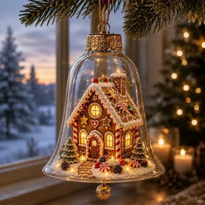 ✨🎄 Megvilágított karácsonyi díszek – Ragyogó mini karácsonyi jelenet