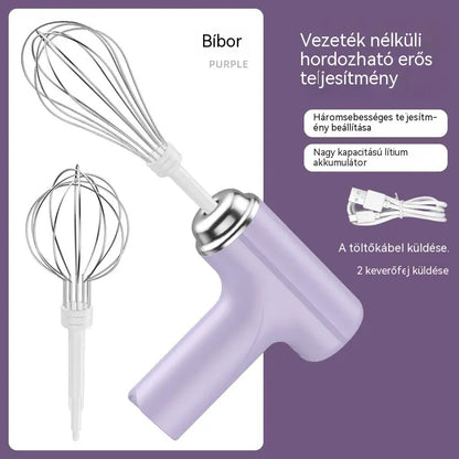 🍰✨2026 Új vezeték nélküli elektromos tojáshabverő otthoni használatra