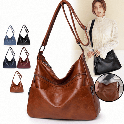 👜👍Νέα γυναικεία μαλακή δερμάτινη τσάντα ώμου / διαγώνια τσάντα,Ανθεκτική στις γρατζουνιές, ανθεκτική στη φθορά, αδιάβροχη και ανθεκτική